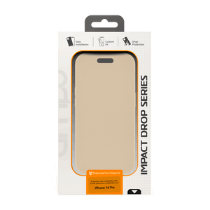 AMPD - TPU / Acrylic Wallet Flip MagSafe Case for Apple iPhone 16 Pro - Tan
