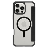 ITSKINS - Hybrid_R Folio MagSafe Case for Apple iPhone 16 Pro - Black