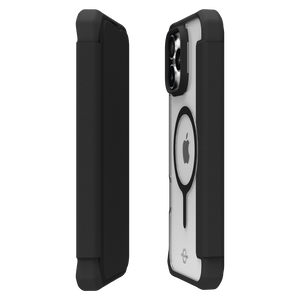 ITSKINS - Hybrid_R Folio MagSafe Case for Apple iPhone 16 Pro - Black