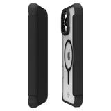ITSKINS - Hybrid_R Folio MagSafe Case for Apple iPhone 16 Pro - Black