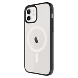 AMPD - TPU / Acrylic Hard Shell MagSafe Case with Colored Bumper for Apple iPhone 12 / iPhone 12 Pro - Clear and Black