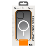 AMPD - TPU / Acrylic Hard Shell MagSafe Case with Colored Bumper for Apple iPhone 12 / iPhone 12 Pro - Clear and Black