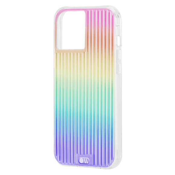 Case-Mate - Tough Groove Case with MicroPel for Apple iPhone 12 / 12 Pro - Iridescent