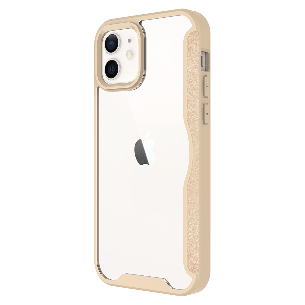 AMPD - TPU / Acrylic Flip Wallet Case for Apple iPhone 12 - Tan