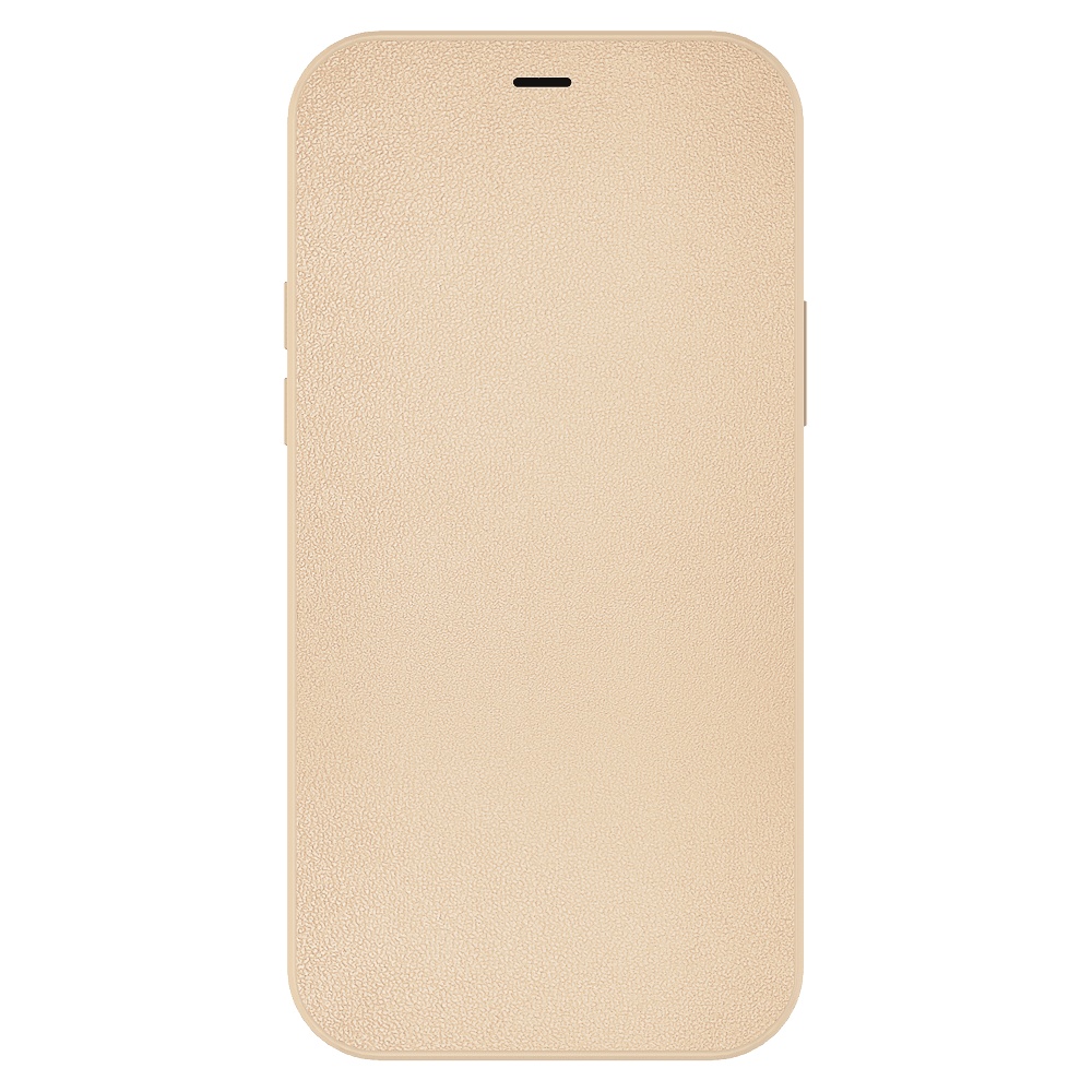 AMPD - TPU / Acrylic Flip Wallet Case for Apple iPhone 12 - Tan