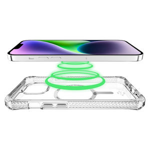 ITSKINS - Hybrid_R Clear MagSafe Case for Apple iPhone 15 / iPhone 14 / iPhone 13 - Transparent