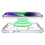 ITSKINS - Hybrid_R Clear MagSafe Case for Apple iPhone 15 / iPhone 14 / iPhone 13 - Transparent