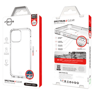 ITSKINS - Spectrum Clear Case for Apple iPhone 13 - Transparent