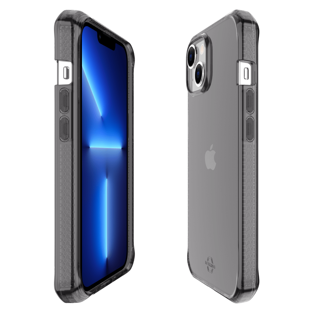 ITSKINS - Spectrum_R Clear Case for Apple iPhone 14 / 13 - Smoke