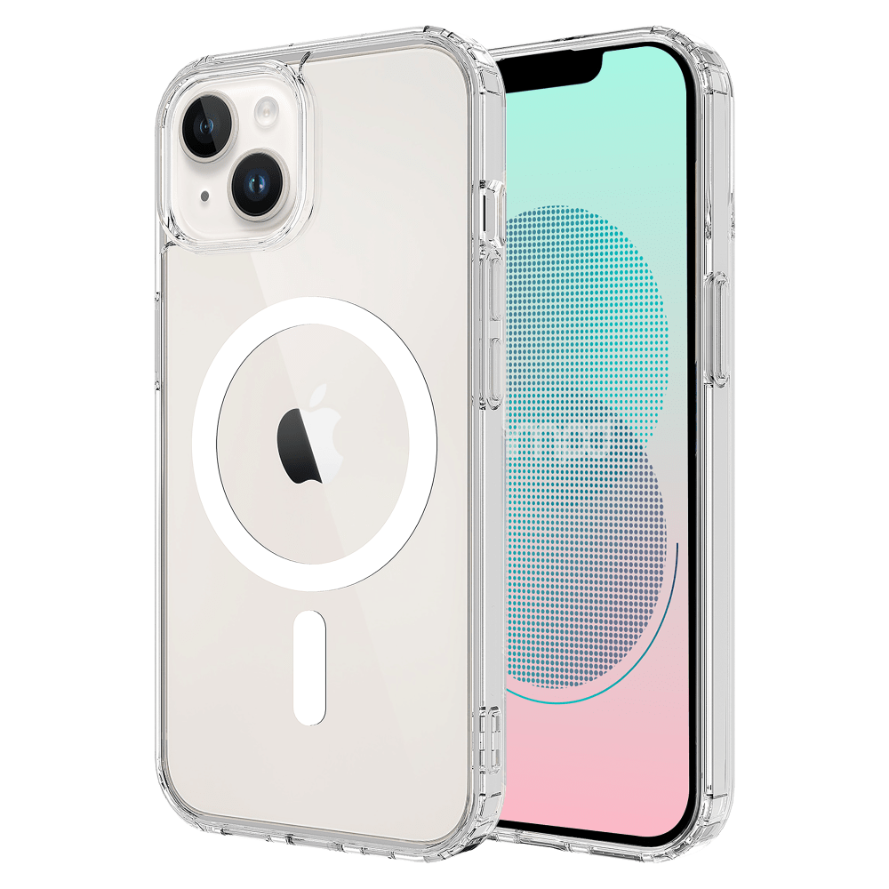 AMPD - TPU / Acrylic Crystal Clear MagSafe Case for Apple iPhone 13 - Clear