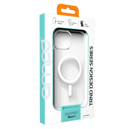 AMPD - TPU / Acrylic Crystal Clear MagSafe Case for Apple iPhone 13 - Clear