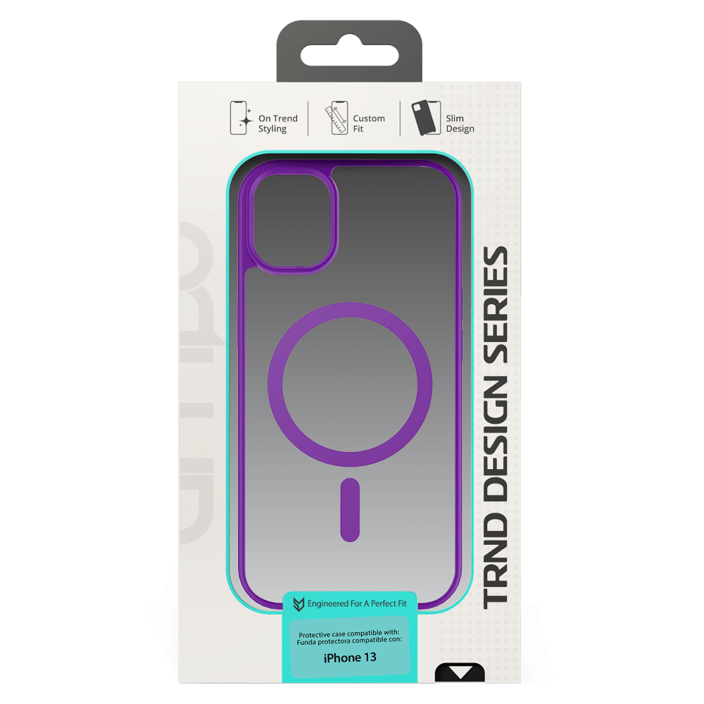 AMPD - TPU / Acrylic Bumper Case for Apple iPhone 13 - Purple