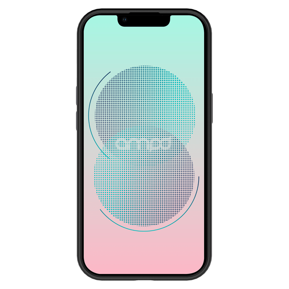 AMPD - TPU / Acrylic Bumper Case for Apple iPhone 13 - Black