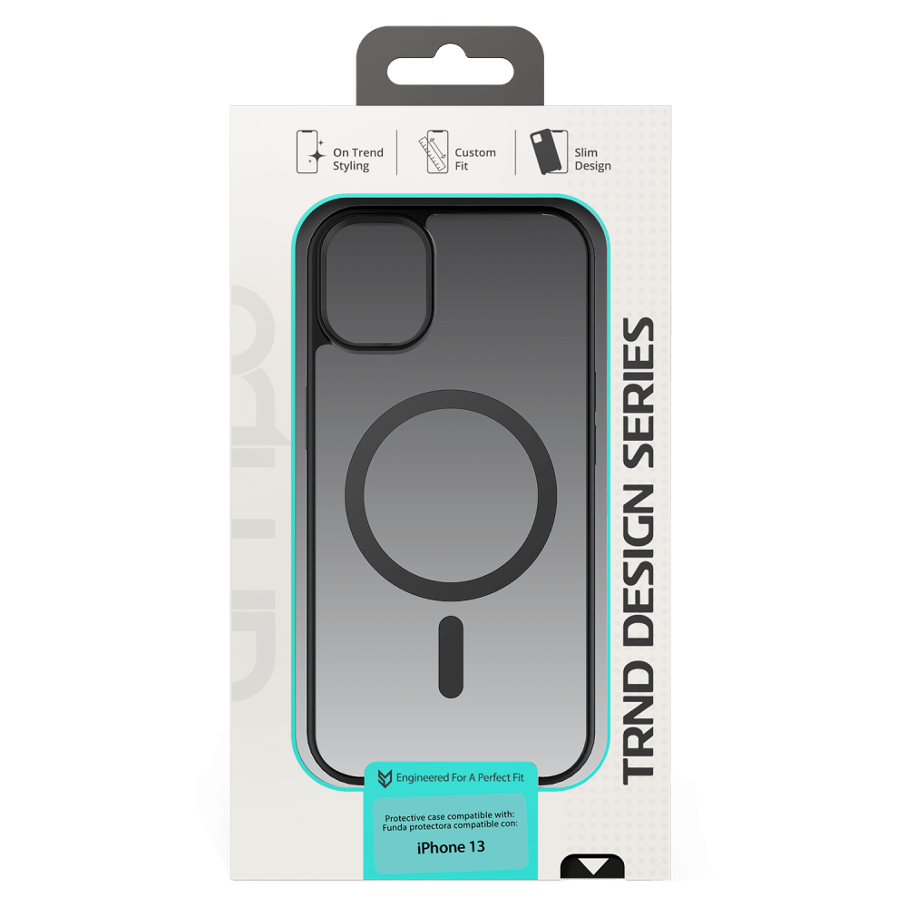 AMPD - TPU / Acrylic Bumper Case for Apple iPhone 13 - Black
