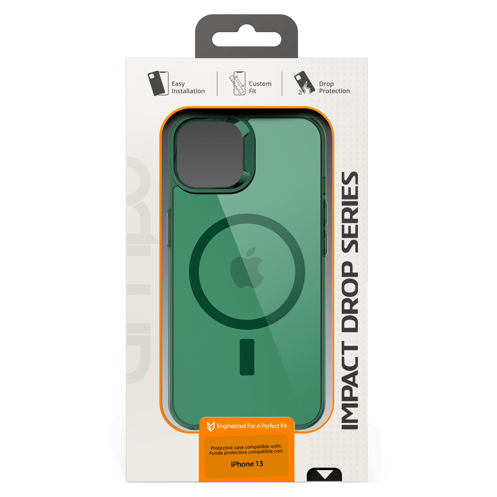 AMPD - TPU / Acrylic Drop MagSafe Case for Apple iPhone 13 - Green