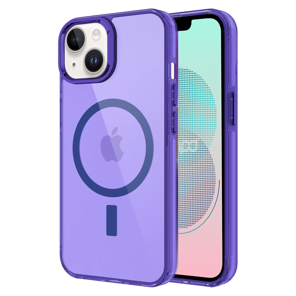 AMPD - TPU / Acrylic Drop MagSafe Case for Apple iPhone 13 - Purple