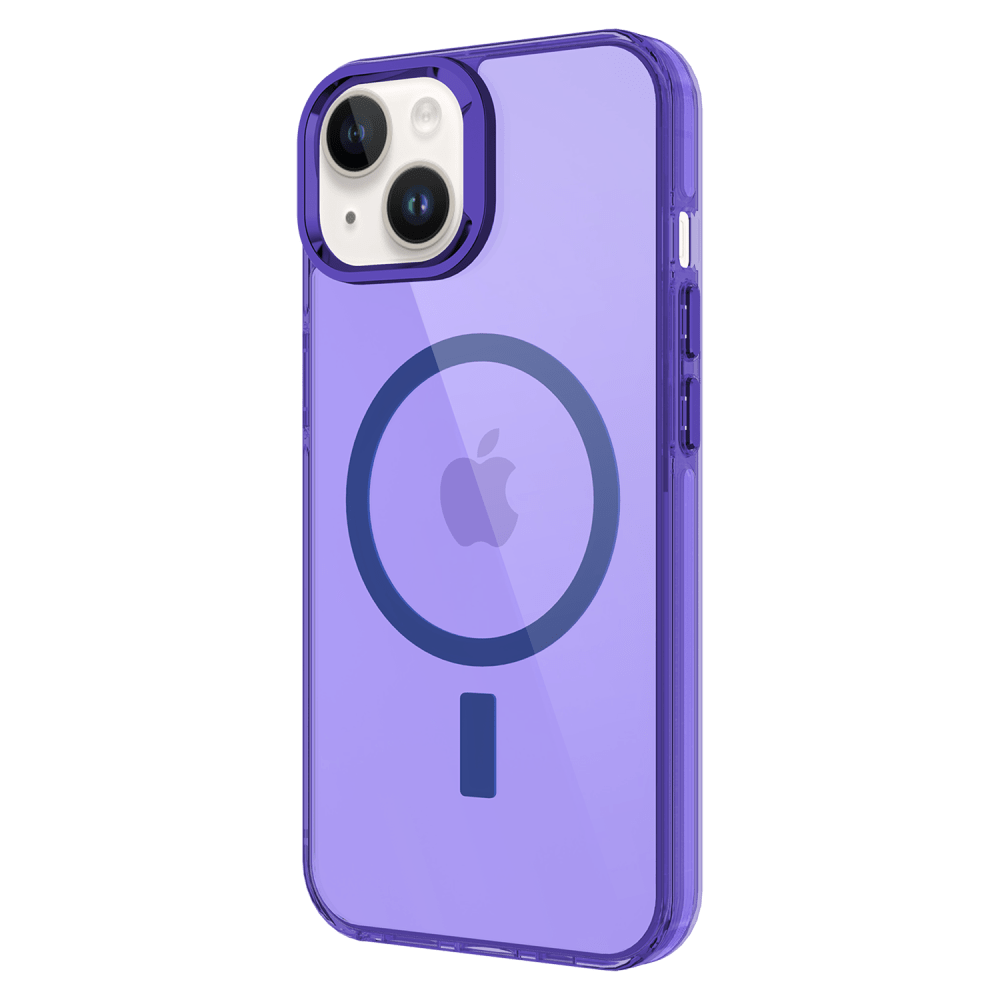 AMPD - TPU / Acrylic Drop MagSafe Case for Apple iPhone 13 - Purple