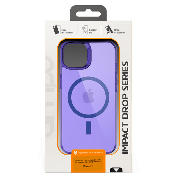 AMPD - TPU / Acrylic Drop MagSafe Case for Apple iPhone 13 - Purple
