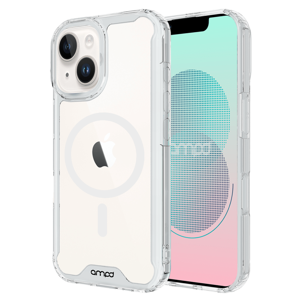 AMPD - TPU / Acrylic Crystal Clear Case for Apple iPhone 13 - Clear