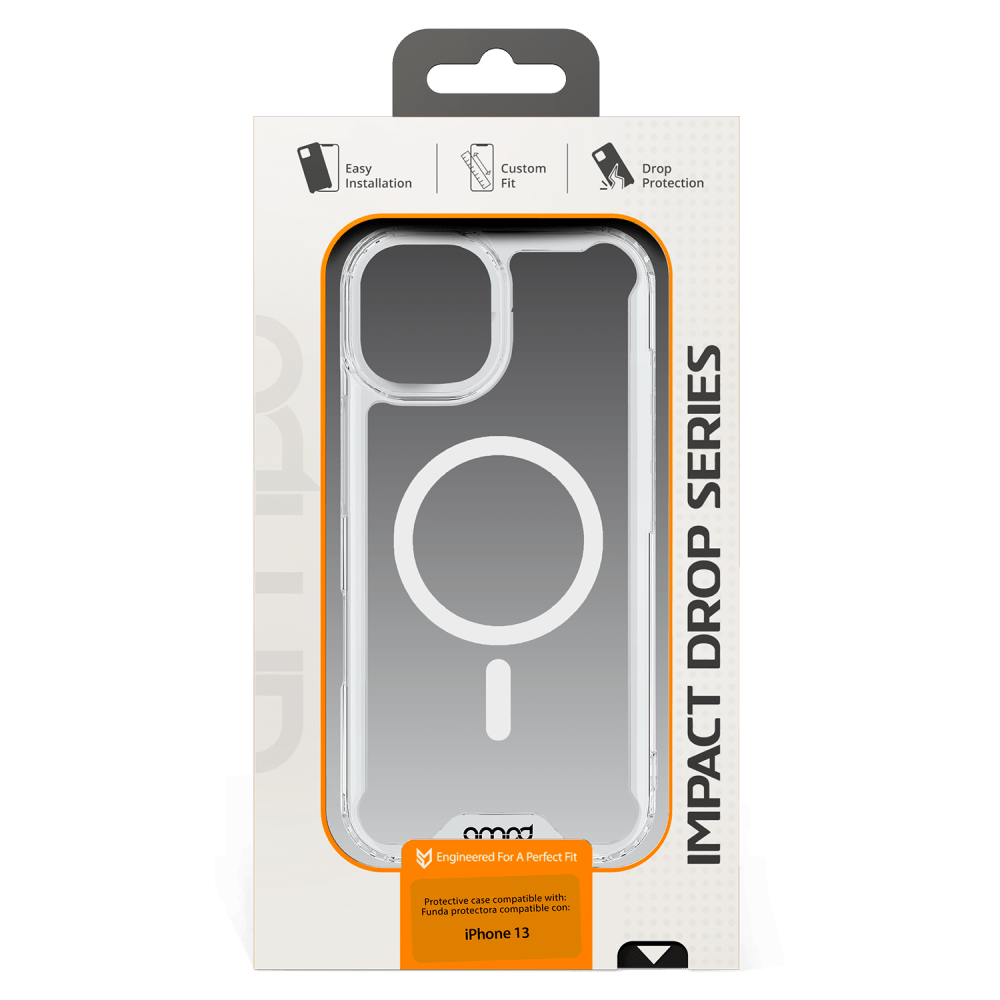 AMPD - TPU / Acrylic Crystal Clear Case for Apple iPhone 13 - Clear