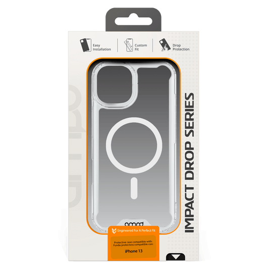 AMPD - TPU / Acrylic Crystal Clear Case for Apple iPhone 13 - Clear