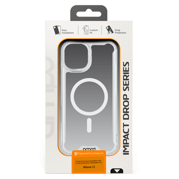 AMPD - TPU / Acrylic Crystal Clear Case for Apple iPhone 13 - Clear