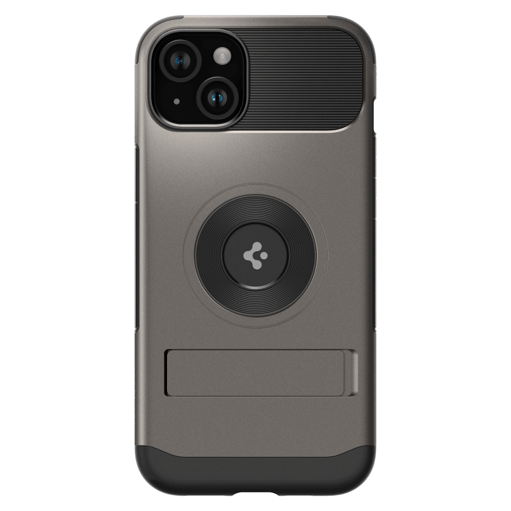 Spigen - Slim Armor MagSafe Case for Apple iPhone 15 - Gunmetal