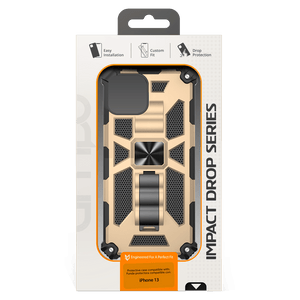 AMPD - Dual Layer SpiderKick Case for Apple iPhone 13 - Gold