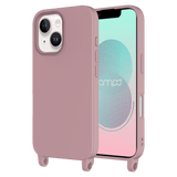 AMPD - Real Feel TPU Crossbody Strap Case for Apple iPhone 13 - Mauve