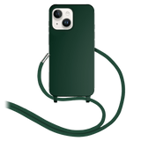 AMPD - Real Feel TPU Crossbody Strap Case for Apple iPhone 13 - Green