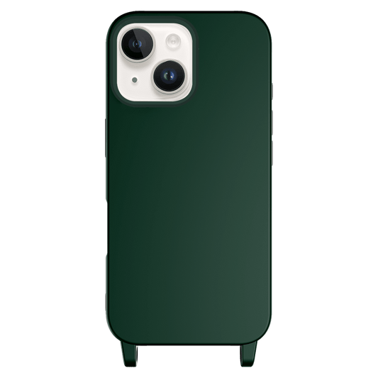 AMPD - Real Feel TPU Crossbody Strap Case for Apple iPhone 13 - Green