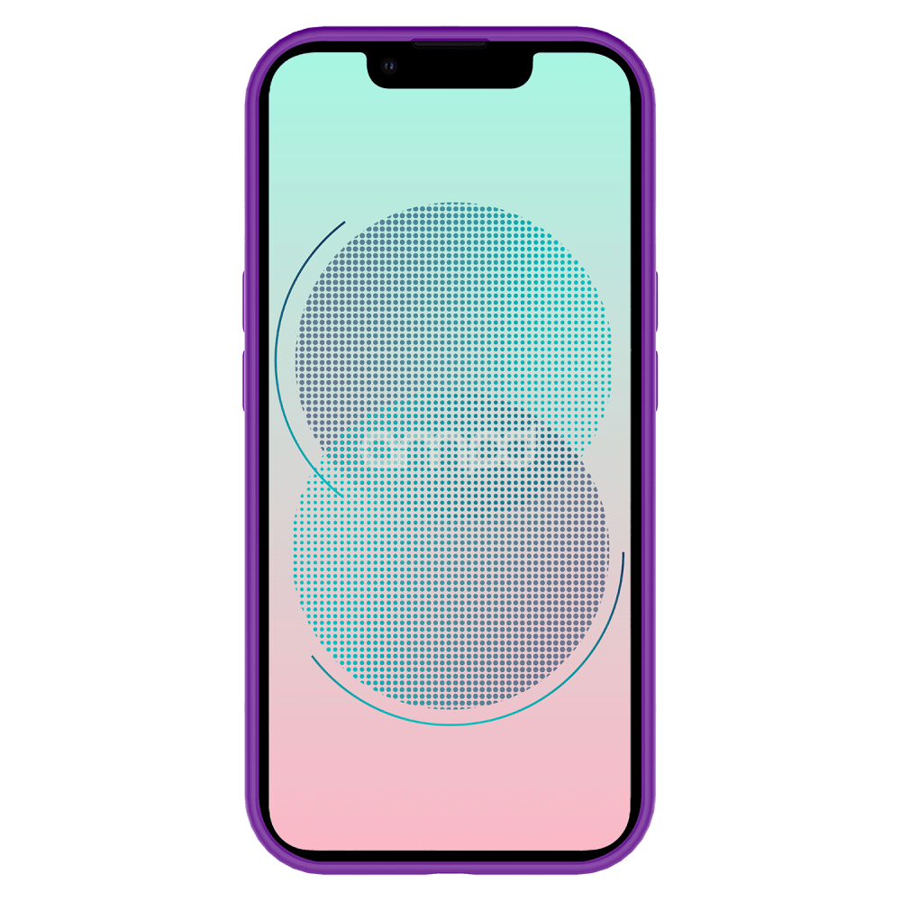 AMPD - Dual Layer Classic Slim Case for Apple iPhone 13 - Purple