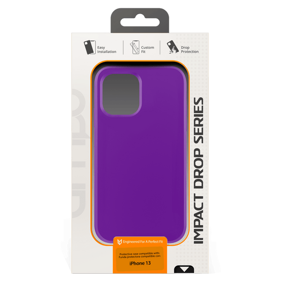 AMPD - Dual Layer Classic Slim Case for Apple iPhone 13 - Purple