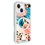 AMPD - HD Print MagSafe Case for Apple iPhone 13 - Blue Blossom
