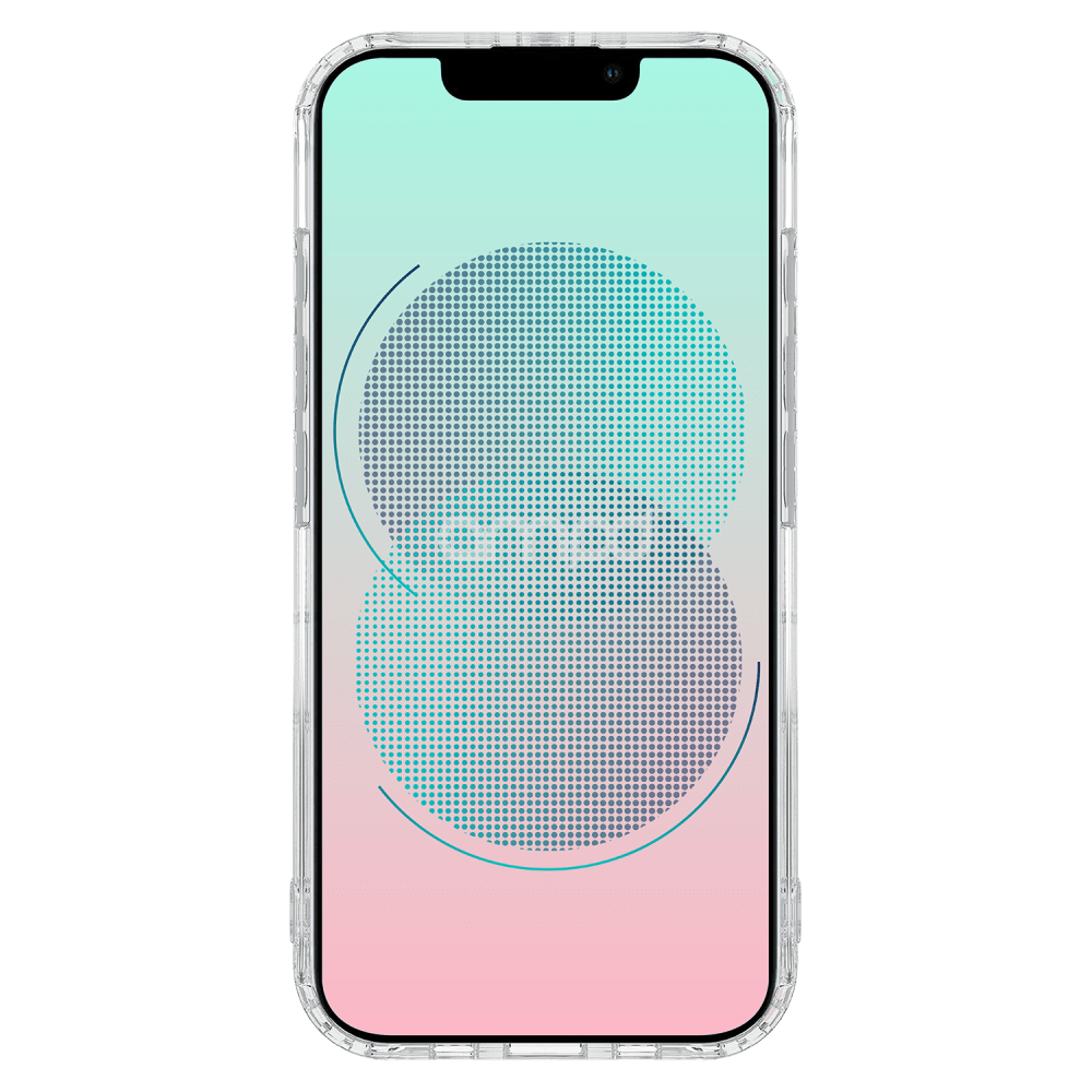 AMPD - HD Print MagSafe Case for Apple iPhone 13 - Blue Blossom