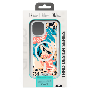 AMPD - HD Print MagSafe Case for Apple iPhone 13 - Blue Blossom