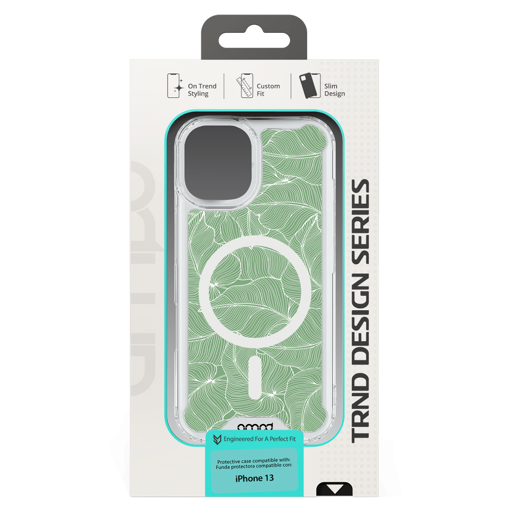 AMPD - HD Print MagSafe Case for Apple iPhone 13 - Palm