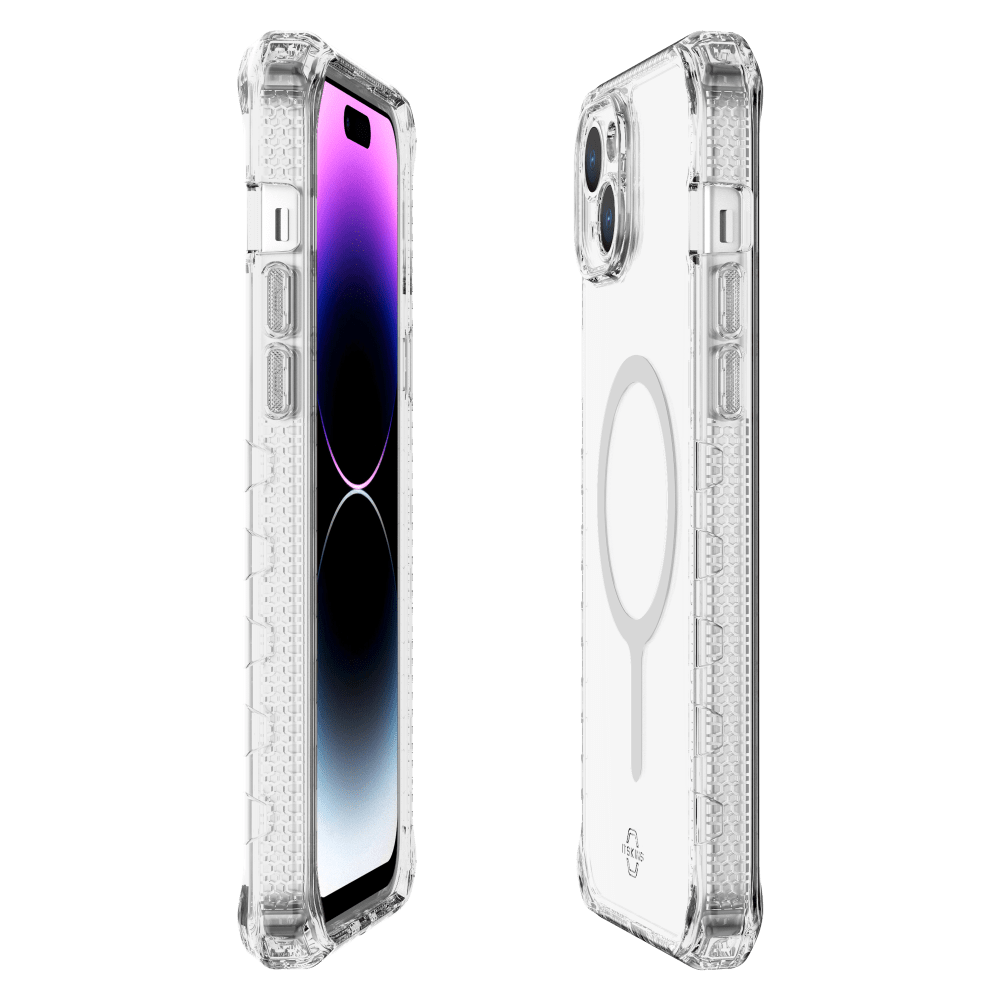 ITSKINS - Supreme_R Clear MagSafe Case for Apple iPhone 15 Plus / iPhone 14 Plus - Transparent