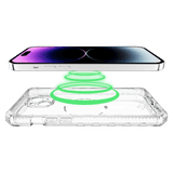 ITSKINS - Supreme_R Clear MagSafe Case for Apple iPhone 15 Plus / iPhone 14 Plus - Transparent
