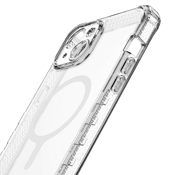 ITSKINS - Supreme_R Clear MagSafe Case for Apple iPhone 15 Plus / iPhone 14 Plus - Transparent