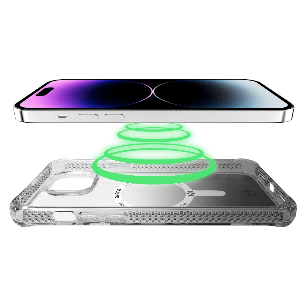 ITSKINS - Hybrid_R Ombre MagSafe Case for Apple iPhone 15 Plus / iPhone 14 Plus - Smoke