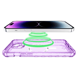 ITSKINS - Supreme_R Clear MagSafe Case for Apple iPhone 15 Plus / iPhone 14 Plus - Light Purple