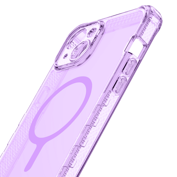 ITSKINS - Supreme_R Clear MagSafe Case for Apple iPhone 15 Plus / iPhone 14 Plus - Light Purple