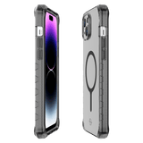 ITSKINS - Supreme_R Clear MagSafe Case for Apple iPhone 15 Plus / iPhone 14 Plus - Graphite