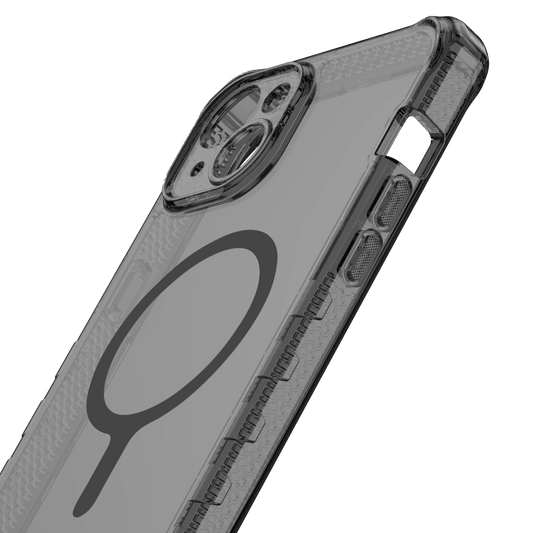 ITSKINS - Supreme_R Clear MagSafe Case for Apple iPhone 15 Plus / iPhone 14 Plus - Graphite