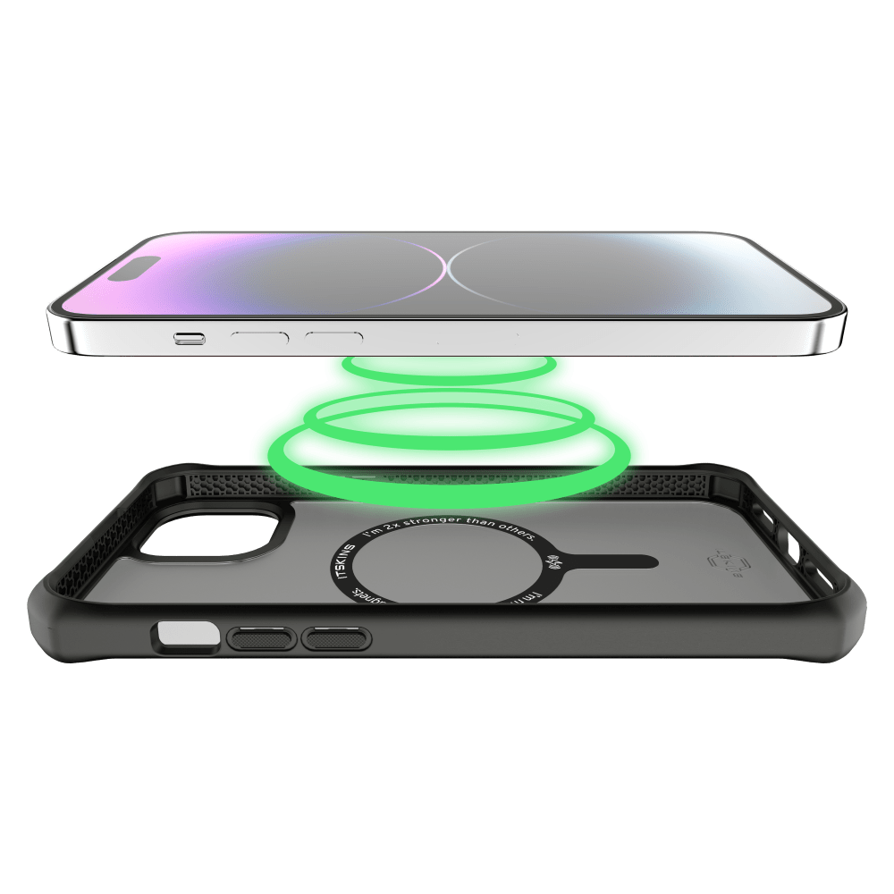 ITSKINS - Hybrid_R Frost MagSafe Case for Apple iPhone 15 Plus / iPhone 14 Plus - Black