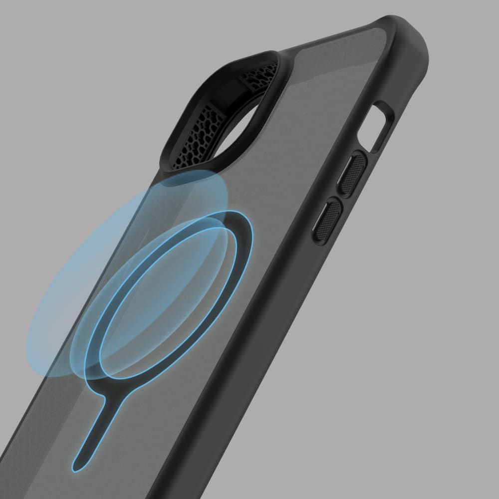 ITSKINS - Hybrid_R Frost MagSafe Case for Apple iPhone 15 Plus / iPhone 14 Plus - Black
