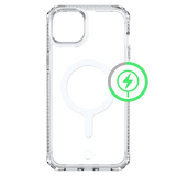 ITSKINS - Hybrid_R Clear MagSafe Case for Apple iPhone 15 Plus / iPhone 14 Plus - Transparent