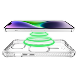 ITSKINS - Hybrid_R Clear MagSafe Case for Apple iPhone 15 Plus / iPhone 14 Plus - Transparent