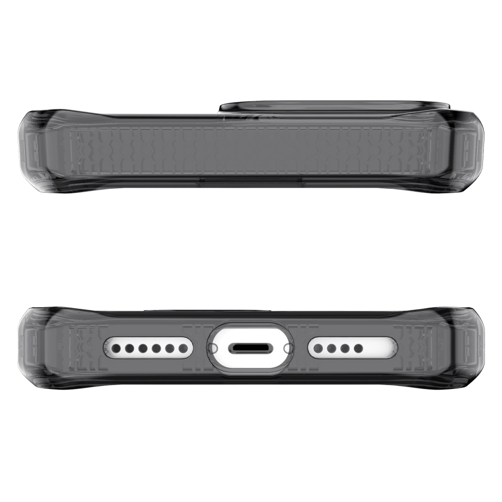 ITSKINS - Hybrid_R Clear Case for Apple iPhone 15 Plus / iPhone 14 Plus - Black and Transparent
